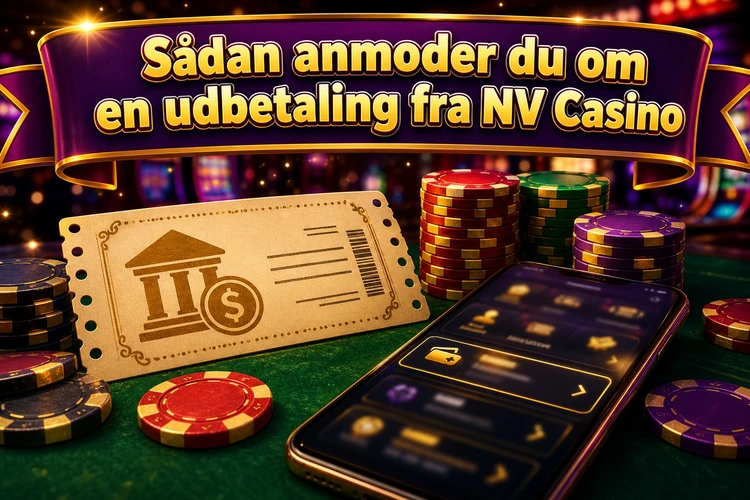 Sådan anmoder du om en udbetaling fra NV Casino